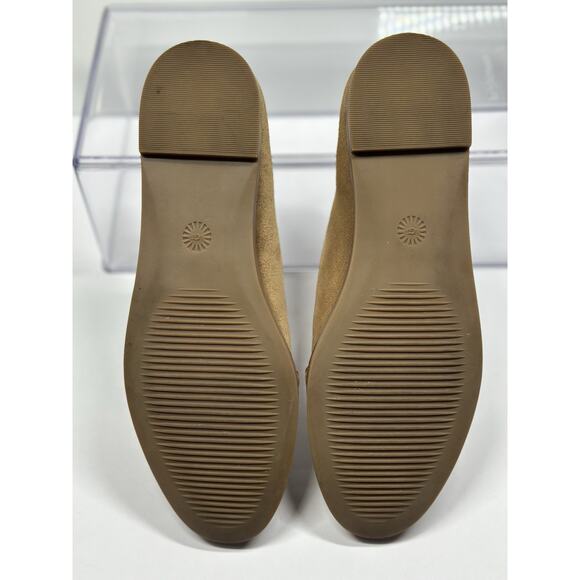 UGG Women's Brown Chestnut Suede Ballet Flats Slip On Size 7 - Picture 7 of 8
